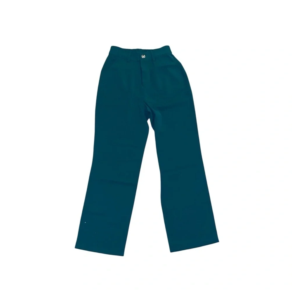 NWOT Women’s Green Slacks XS - Picture 1 of 2